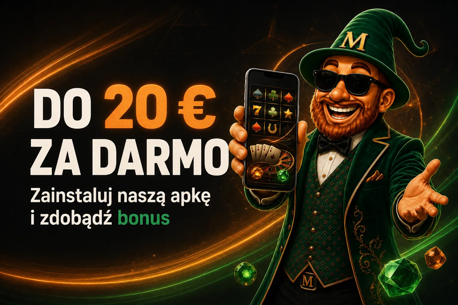 Bonus do 20 euro za instalację aplikacji Magic365 Casino